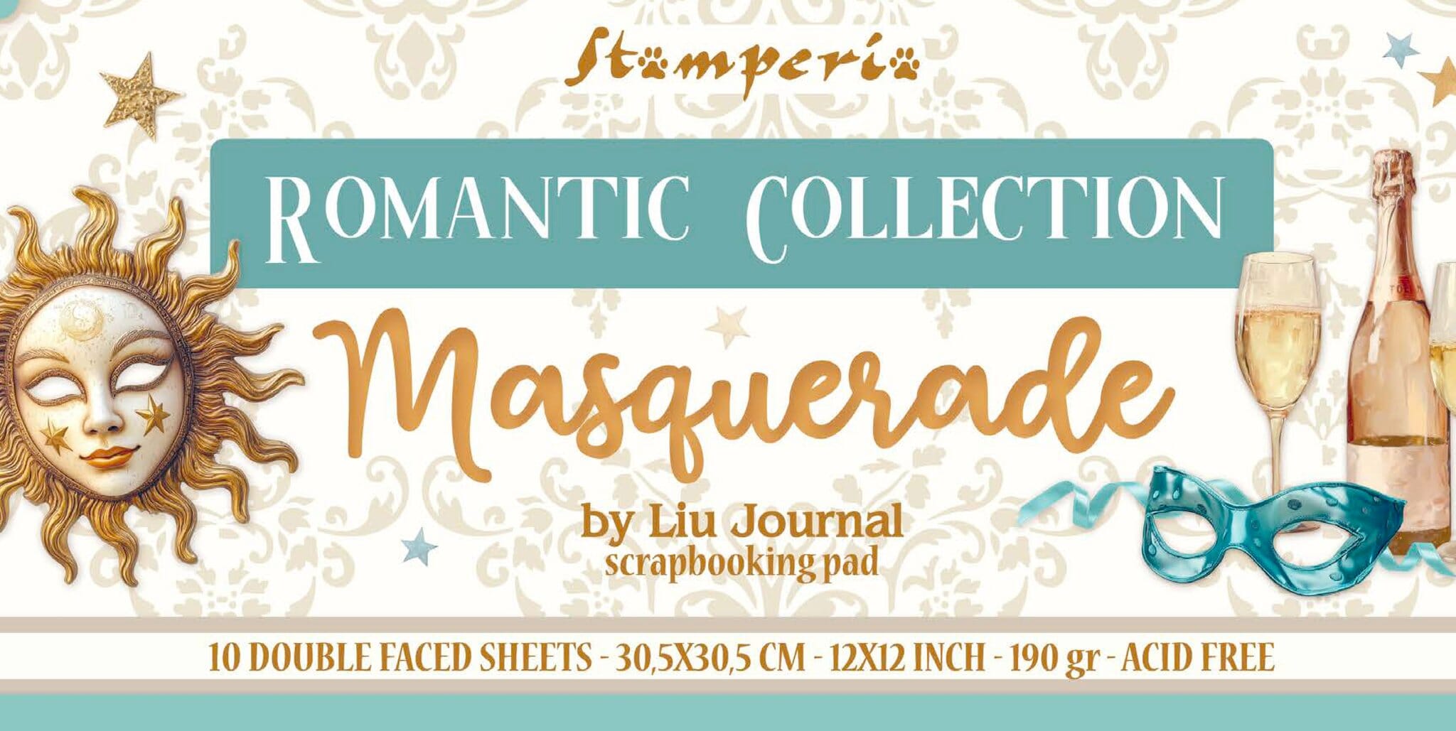 STAMPERIA - MASQUERADE - MØNSTERARK - RUBONS - WASHI TAPE - PAPERCRAFTING - HOBBYBUTIKK OSLO - SCRAPPEBUTIKK OSLO - 7.JPG