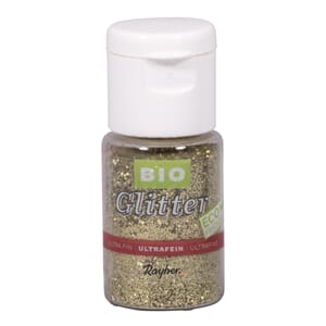 Bio-glitter - Gull, ultrafint glitter, 7 gram