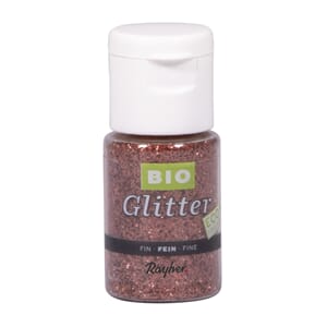 Bio-glitter - Rosa, fint glitter, 7 gram