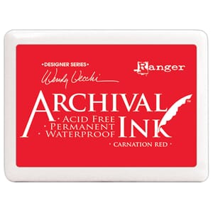 Ranger: Archival Inkpad Jumbo - Carnation Red