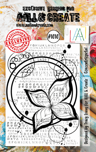 AALL and Create - Concentricpetal Stamp Set, str A7