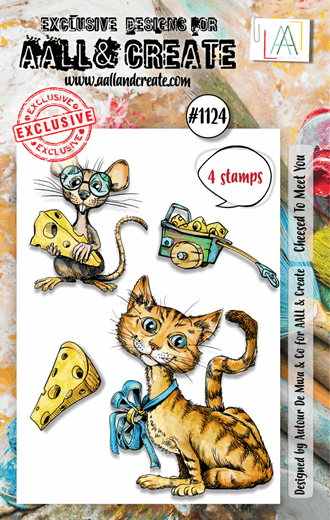 AALL and Create - Cheesed To Meet You Stamp Set, str A7