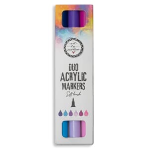 Studio Light - Purples Soft Brush Duo Acrylic Markers