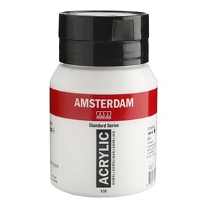 Amsterdam - Titanium white Standard Acrylic paint, 500ml