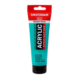 Amsterdam - Metallic Green Standard Acrylic paint, 120ml