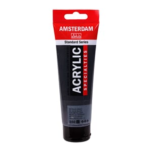 Amsterdam - Metallic Black Standard Acrylic paint, 120ml