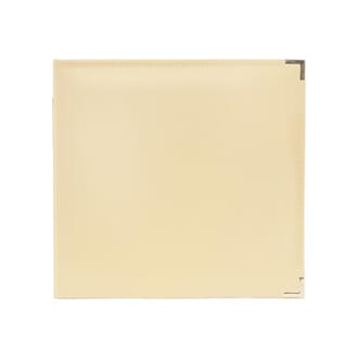 We R Classic: Vanilla - Leather D-Ring Album, 12x12 inch