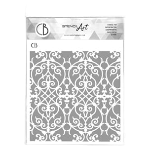 Ciao Bella - Texture Stencil 8x8 Inch Royal Flourish