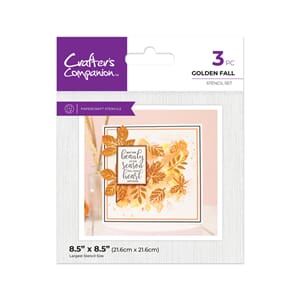 Crafter's Comp Golden Fall Halloween & Fall Glitter Stencil