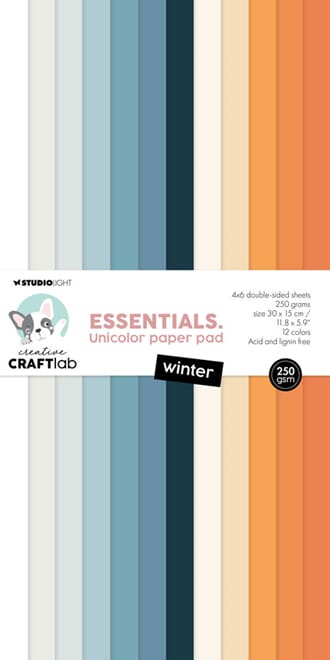 Studio Light - Winter Essentials Unicolor Paper Pad