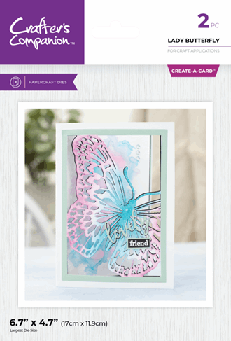 Crafters Companion - Lady Butterfly Create-a-Card Dies