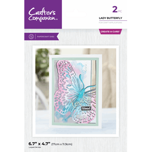 Crafters Companion - Lady Butterfly Create-a-Card Dies