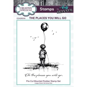 Creative Expressions - The Places You Will Go Rubber Stamp