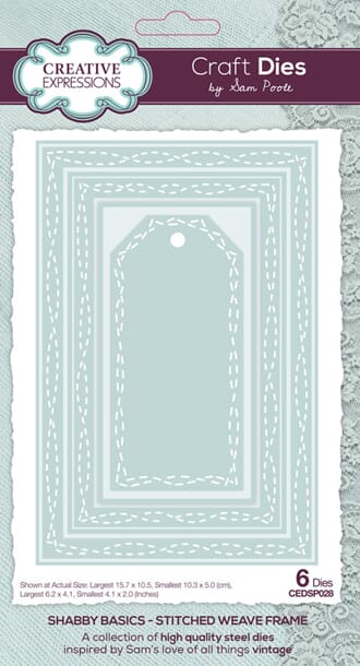 Creative Expressions - Shabby Basics Stitched Weave dies