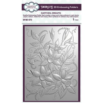 Creative Express. Daffodil Dreams 3D Embossing Folder