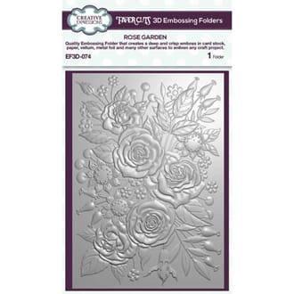 Creative Express. Rose Garden 3D Embossing Folder