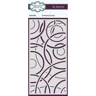 Creative Expressions - Slimline Entwined Circles Stencil