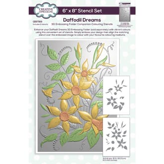 Creative Expressions - Daffodil Dreams Colouring Stencil