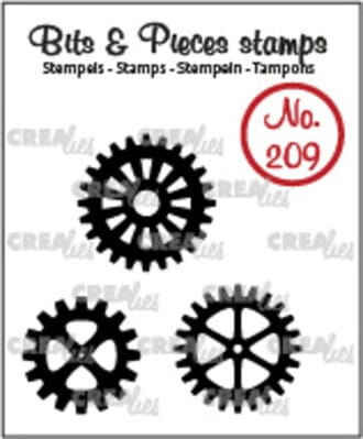 Crealies - Gears Bits & Pieces Stamps No. 209