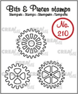 Crealies - Gears Bits & Pieces Stamps No. 210