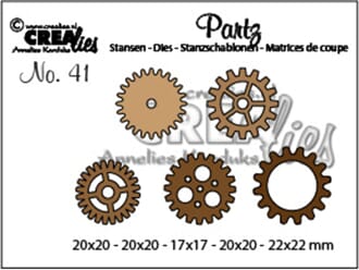 Crealies - Small Gears No. 41