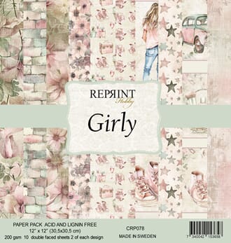 Reprint - Girly 12x12 Inch Paper Pack