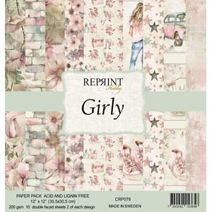 Reprint - Girly 12x12 Inch Paper Pack