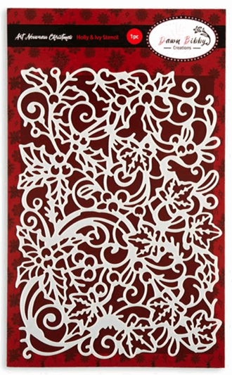 Dawn Bibby - Art Nouveau Holly & Ivy Stencil