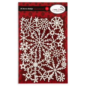 Dawn Bibby - Art Nouveau Falling Snowflakes Stencil