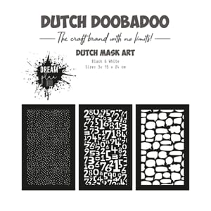 Dutch Doobadoo - Dutch Mask Art Black & White Dream Plan Do