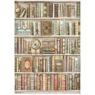 Stamperia - Bookshelf A4 Rice Paper