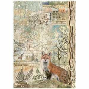 Stamperia - Forest A4 Rice Paper Fox