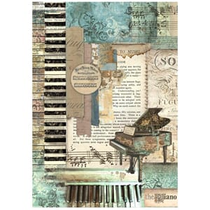 Stamperia - Piano A4 Music Rice Paper