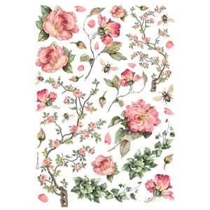 Stamperia - Roses and Ivy A4 Rice Paper