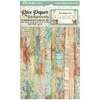 Stamperia - Backgrounds Garden A6 Rice Paper