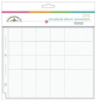 Doodlebug Storybook Album - 12 x 12 in. Lily White