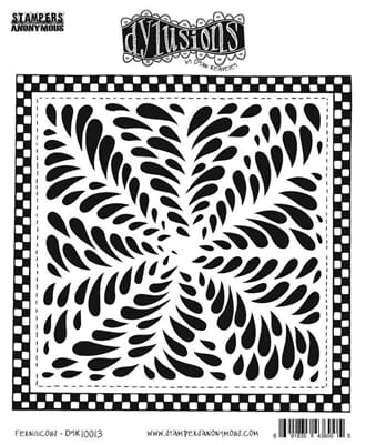 Dylusions - Fernilicous Cling Rubberstamp set