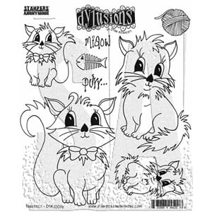 Dylusions - Purrfect Dylusions Cling Stamps