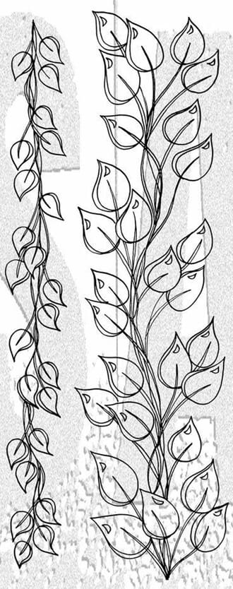 Dylusions - The Longer The Leaf Dylusions Cling Stamps