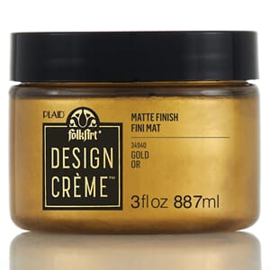 Plaid Folkart - Design Creme Gold, 3 oz