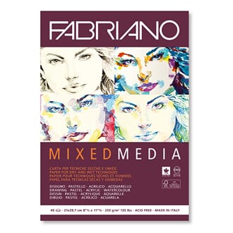 Fabriano - Mixed Media blokk, str A3, 250 gram