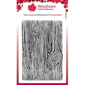 Woodware - Woodgrain Clear Stamps