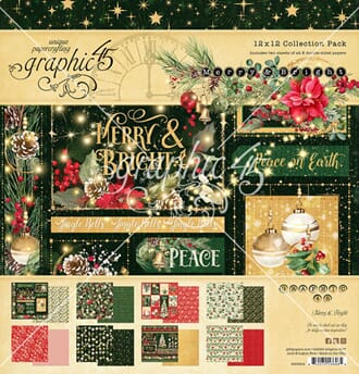 Graphic 45 - Merry & Bright 12x12 Inch Collection Pack