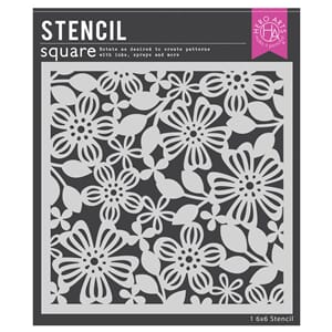 Hero Arts - Spring Floral 6x6 inch Stencil