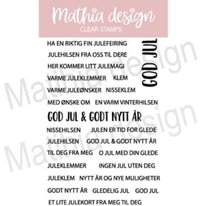 Mathia design - Små juletekster