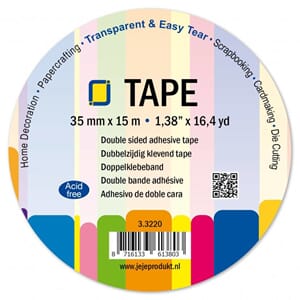 JEJE Produkt - Doublesided tape, bredde 35 mm, 15 m