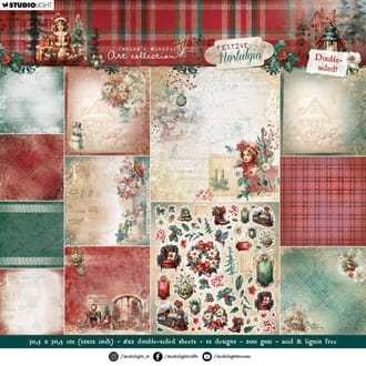 Studio Light - Festive Nostalgia 12x12 Inch Paper Pad