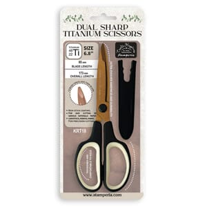 Stamperia - Dual Sharp Titanium Scissors, 6.8 Inch