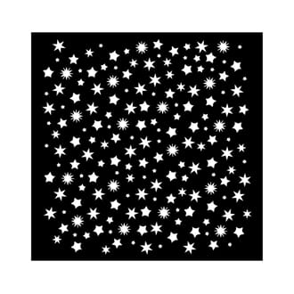 Stamperia - Stars Pattern Thick Stencil, 18x18cm