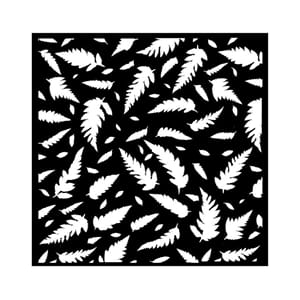 Stamperia - Leaves Pattern Thick Stencil, 18x18cm